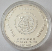 Mexiko 5 Nuevos Pesos 1994 Präkolumbische Ära Mascaron del Dios Chaac PP (lose)
