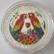 Niue 2 Dollars 2025 Love is Precious Macaws