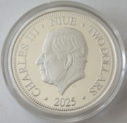 Niue 2 Dollars 2025 Love is Precious Macaws