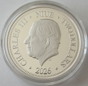 Niue 2 Dollars 2026 Love is Precious Great Northern Diver