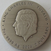 Tuvalu 2 Dollars 2026 Dune Scourge of the Desert Sea