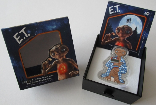 Niue 2 Dollars 2022 40 Years E.T. the Extra-Terrestrial 1 Oz Silver