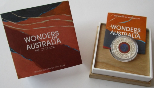 Australien 1 Dollar 2026 Wonders of Australia Outback Opal
