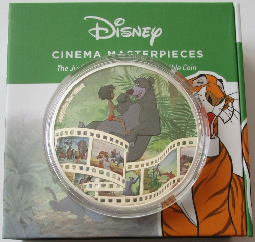 Niue 10 Dollars 2022 Disney Cinema Masterpieces Jungle Book 3 Oz Silver