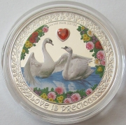 Niue 2 Dollars 2023 Love is Precious Swans