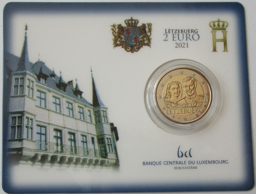 Luxembourg 2 Euro 2021 Ruby Wedding Henri & Maria Teresa BU