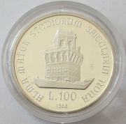 Italien 100 + 200 + 500 Lire 1988 900 Jahre Universität Bologna PP