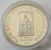 Italien 100 + 200 + 500 Lire 1988 900 Jahre Universität Bologna PP