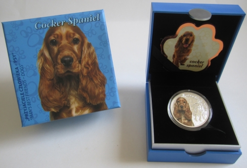 Niue 1 Dollar 2014 Hunde Cocker Spaniel