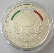 Italiy 5 Euro 2024 Guglielmo Marconi Silver
