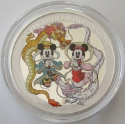 Niue 10 Dollars 2024 Disney Lunar Dragon 3 Oz Silver