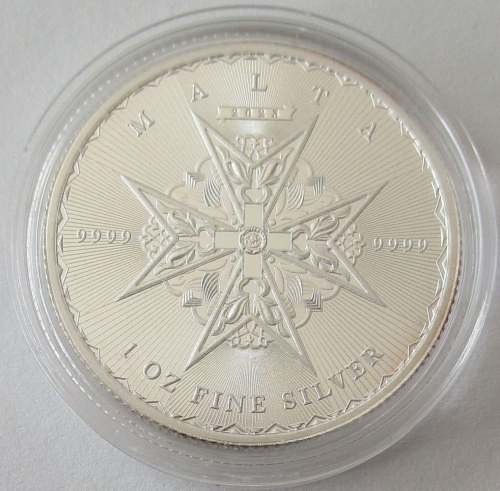 Malta 5 Euro 2023 Malteserkreuz