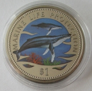 Namibia 1 Dollar 1998 Marine Life Protection Buckelwal