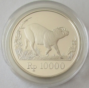 Indonesien 10000 Rupiah 1987 25 Jahre WWF Babirusa