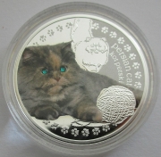 Niue 1 Dollar 2014 Mans Best Friends Cats Persian Cat Silver