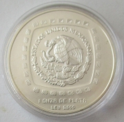 Mexico 5 Pesos 1998 Pre-Columbian Era El Luchador 1 Oz...