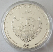 Palau 5 Dollars 2012 Lunar Dragon 1 Oz Silver