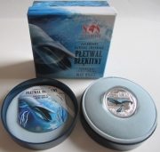 Niue 1 Dollar 2015 Wildlife Blue Whale Silver
