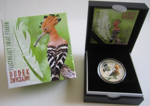 Niue 1 Dollar 2014 Wildlife Hoopoe Silver