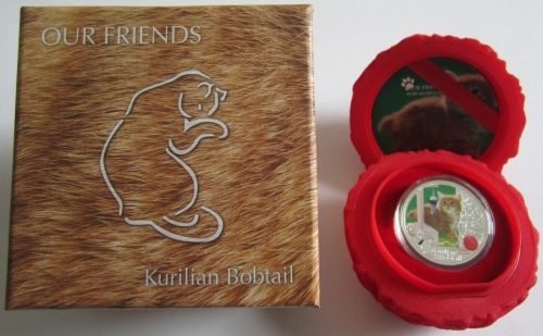 Niue 2 Dollars 2012 Our Friends Katzen Kurilen Bobtail