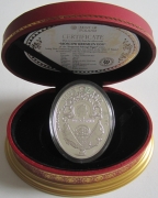 Niue 2 Dollars 2013 Fabergé Moscow Kremlin Egg Silver