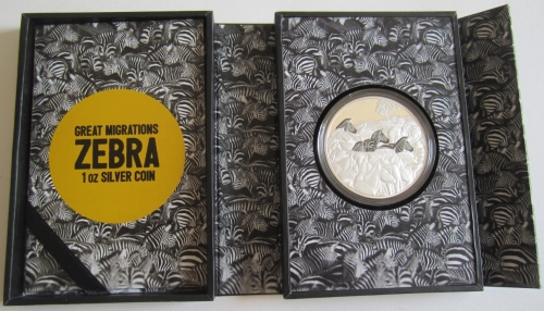 Niue 2 Dollars 2016 Great Migrations Zebra