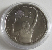 Niue 5 Dollars 1987 Olympics Seoul Boris Becker