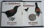 New Zealand 5 Dollars 1997 Saddleback BU