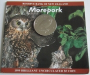 Neuseeland 5 Dollars 1999 Neuseeland-Kuckuckskauz BU