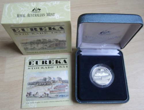 Australia 1 Dollar 2004 150 Years Eureka Stockade Silver Proof