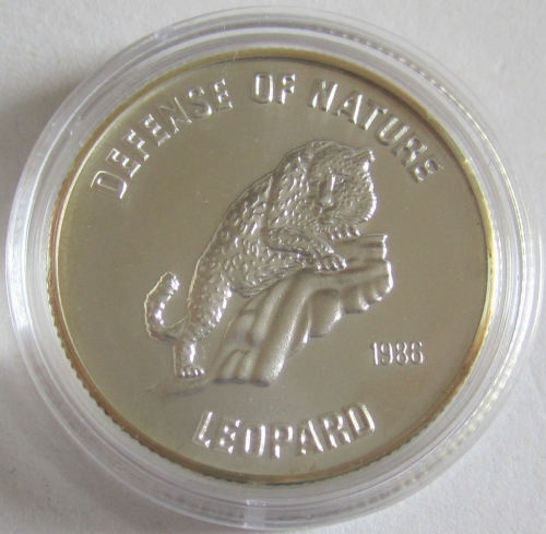 Afghanistan 500 Afghanis 1986 Wildlife Snow Leopard Silver