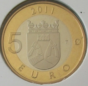 Finland 5 Euro 2011 Regions Karjala Proof