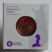 Finnland 5 Euro 2015 Provinzen Häme PP