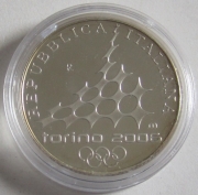 Italien 5 Euro 2005 Olympia Turin Eiskunstlauf