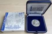 Italy 5 Euro 2010 100 Years Confindustria Silver