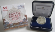 Italy 5 Euro 2010 Italia delle Arti Santa Chiara in Napoli Silver