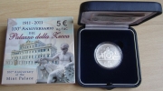 Italy 5 Euro 2011 100 Years Palazzo della Zecca Silver