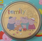 Tuvalu 1 Dollar 2026 Peppa Pig Family