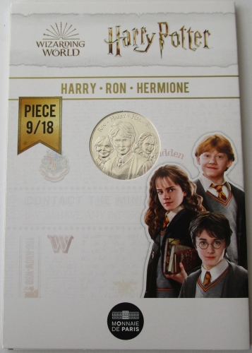 Frankreich 10 Euro 2021 Harry Potter, Ron & Hermine