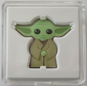 Niue 2 Dollars 2022 Chibi Star Wars Yoda 1 Oz Silver