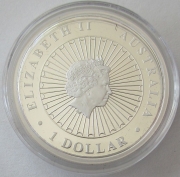 Australia 1 Dollar 2014 Opal Masked Owl 1 Oz Silver