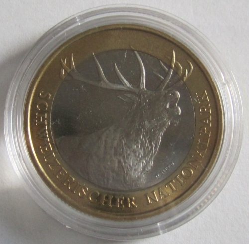 Switzerland 10 Franken 2009 Wildlife Red Deer BU
