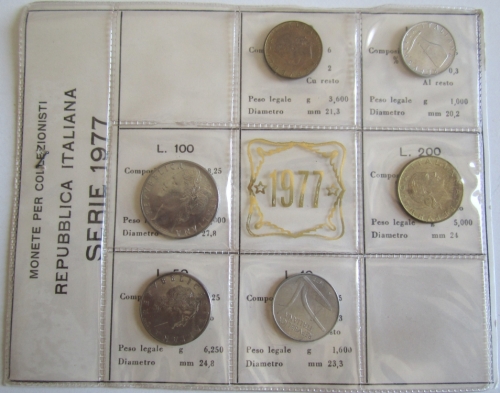 Italy Coin Set 1977