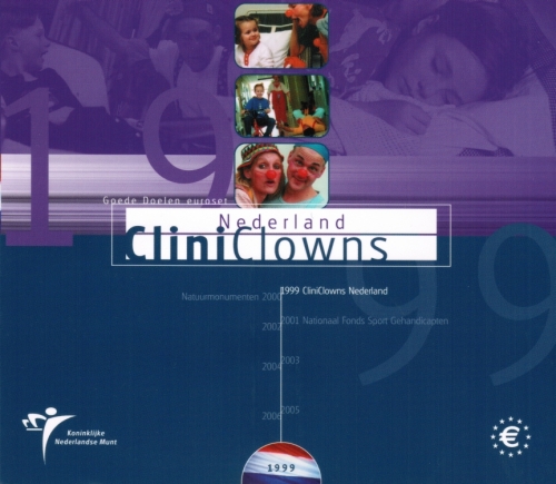 Netherlands Coin Set 1999 Clinic Clowns