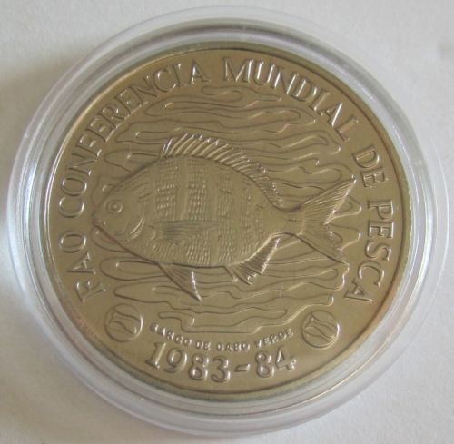 Cape Verde 50 Escudos 1984 FAO World Fisheries Conference in Rome BU