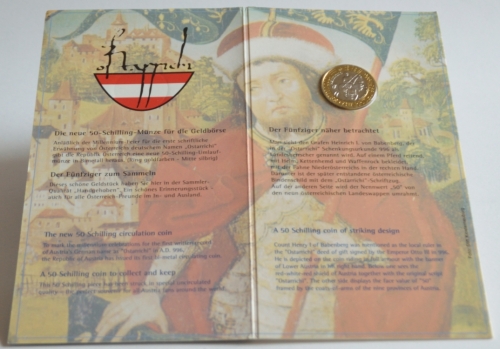 Austria 50 Schilling 1996 Millennium