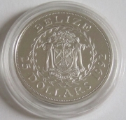 Belize 25 Dollars 1992 Olympics Barcelona Hurdling Silver