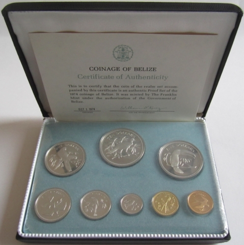 Belize Proof Coin Set 1974