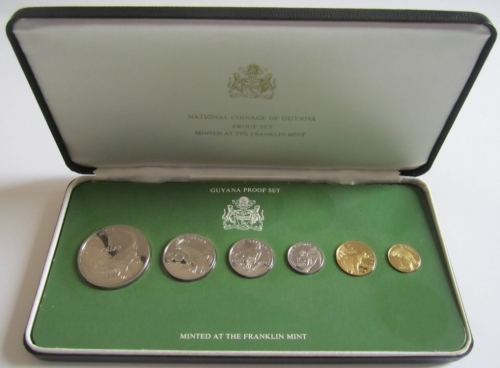 Guyana Proof Coin Set 1976 Small