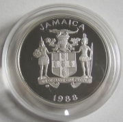 Jamaica 25 Dollars 1988 Olympics Seoul Relay Race Silver